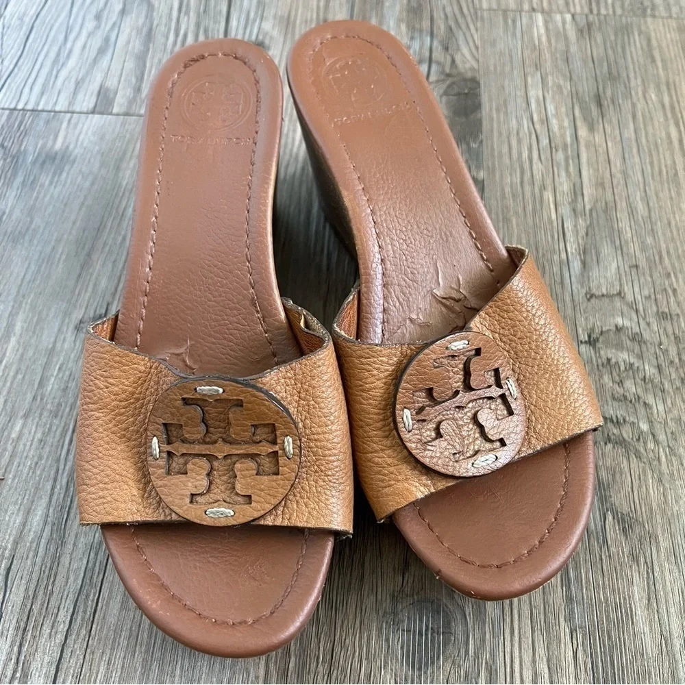 Tory Burch Patti 3 Wedge Sandals Size 8